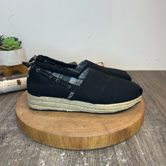 *Bobs | Set Sail Wedge Espadrille in Black SN 34100 Size 8 - Picture 4 of 14